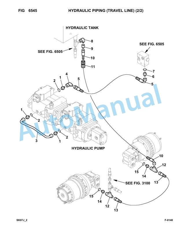 Komatsu FKI SK07J-2 Skid Loader Parts Manual SK07JF20001-UP-4