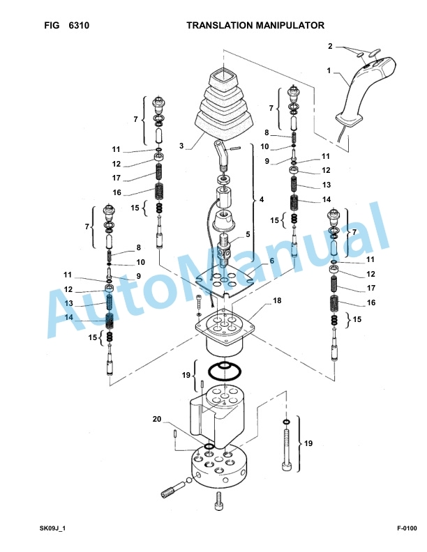 Komatsu FKI SK09J-1 Skid Loader Parts Manual SK09JF20001-UP-4
