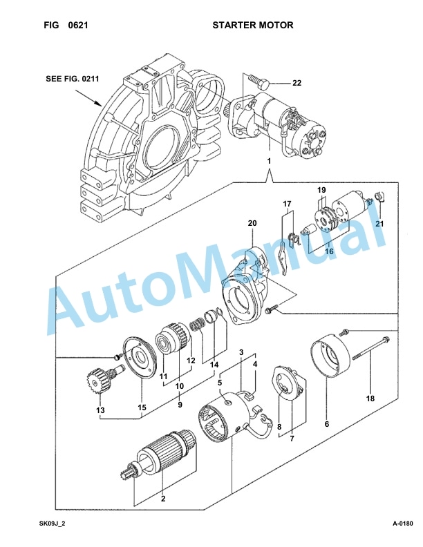 Komatsu FKI SK09J-2 Skid Loader Parts Manual SK09JF20001-UP-2