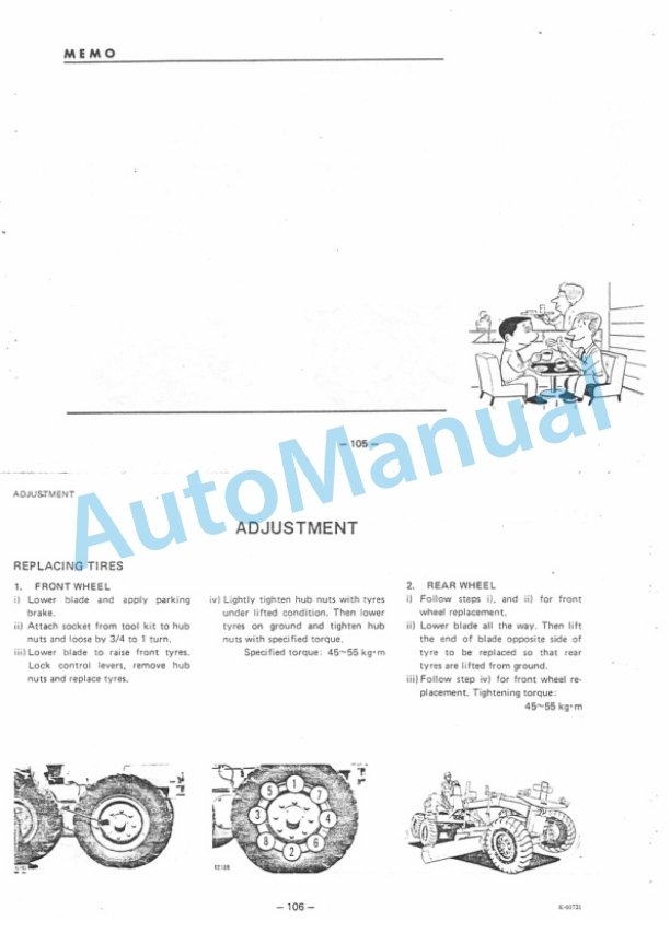Komatsu GD28AC-1 Motor Grader Operation and Maintenance Manual SEAM237A01-5
