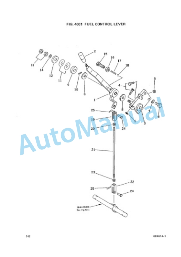 Komatsu GD461A-1 Motor Grader Parts Manual PEPBG4610100-4