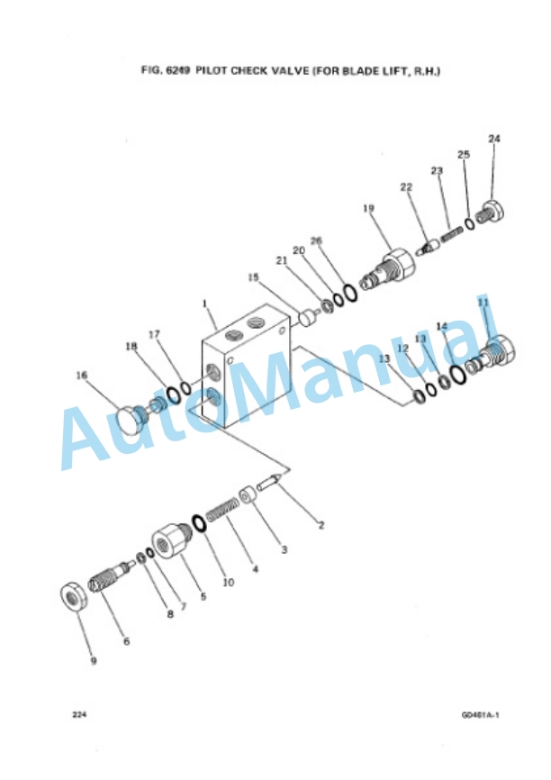 Komatsu GD461A-1 Motor Grader Parts Manual PEPBG4610100-5