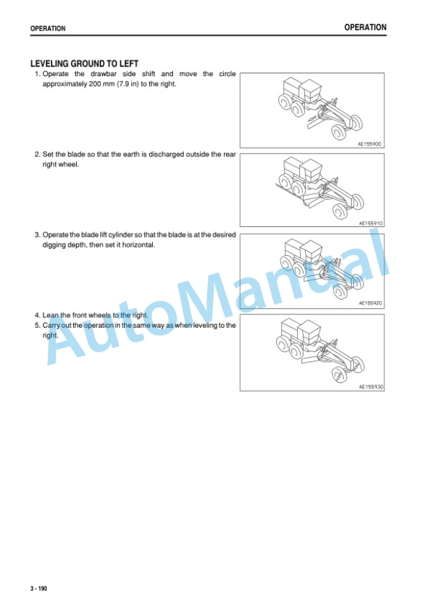 Komatsu GD535-5 Motor Grader Operation and Maintenance Manual PEN00934-04-4
