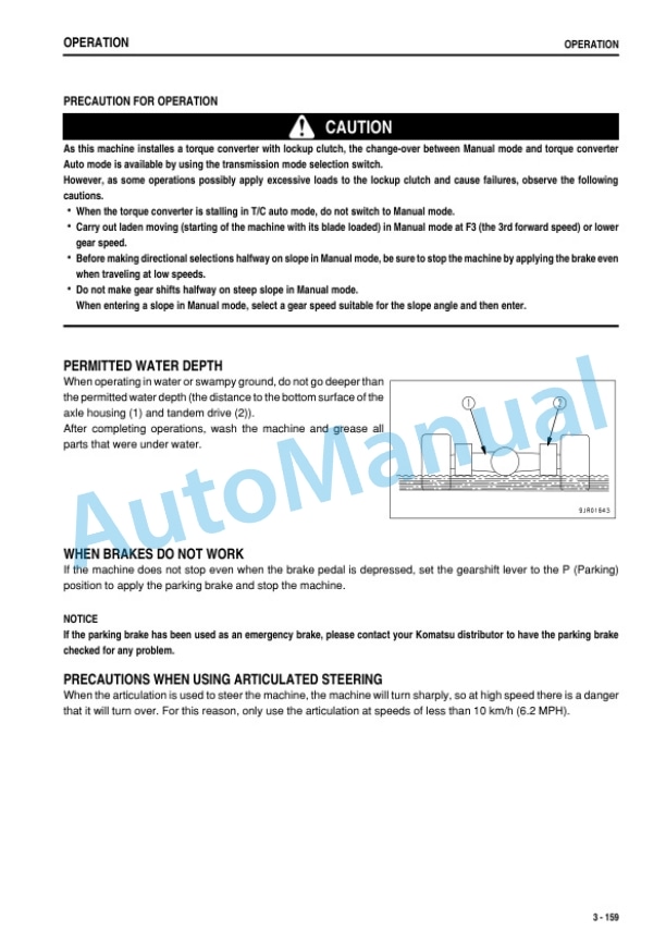 Komatsu GD555-5 Motor Grader Operation and Maintenance Manual PEN01014-06-4