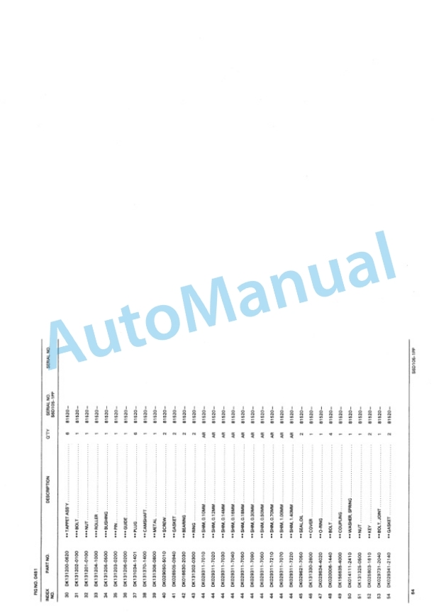 Komatsu GD611R-1, GD621R-1 Motor Grader Parts Manual PEPBG611R102-2