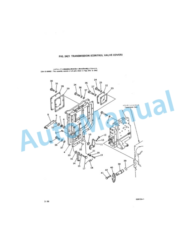 Komatsu GD615A-1 Motor Grader Parts Manual PEPBG615A100-3
