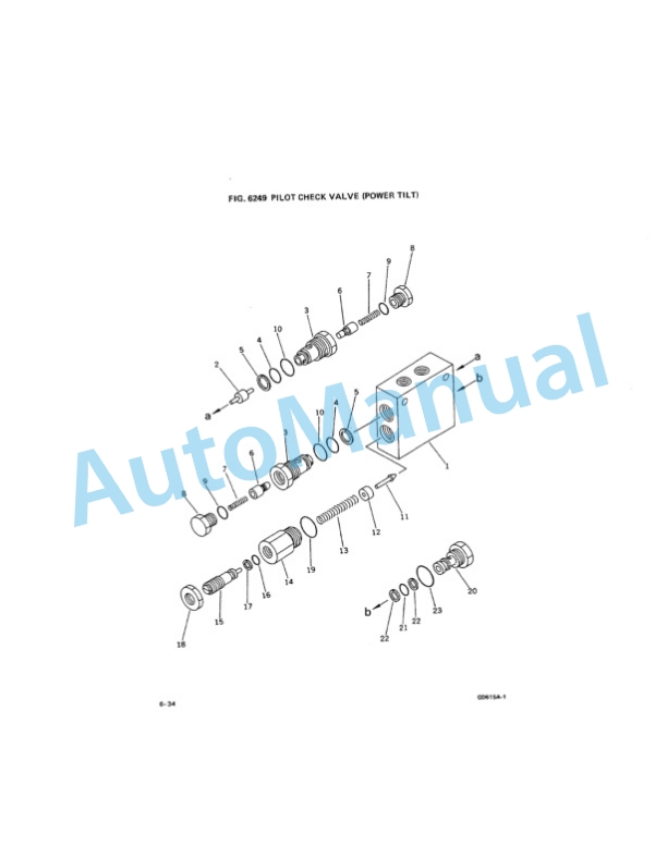 Komatsu GD615A-1 Motor Grader Parts Manual PEPBG615A100-5