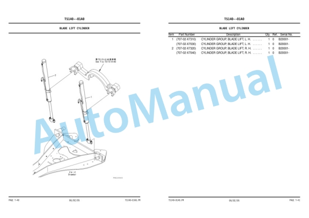 Komatsu GD655-3C Galeo Motor Grader Parts Manual KEPB074100-5