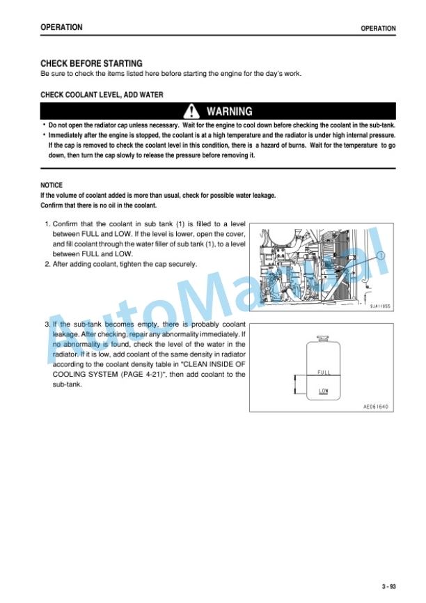 Komatsu GD675-5 Motor Grader Operation and Maintenance Manual PEN00494-14-3