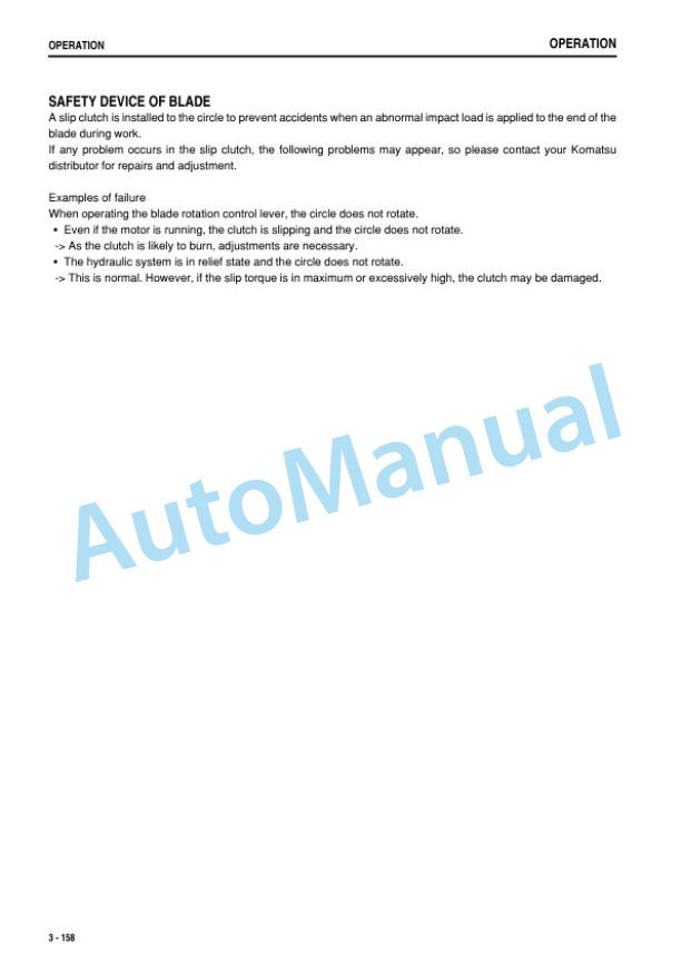 Komatsu GD675-5 Motor Grader Operation and Maintenance Manual PEN01015-04-4