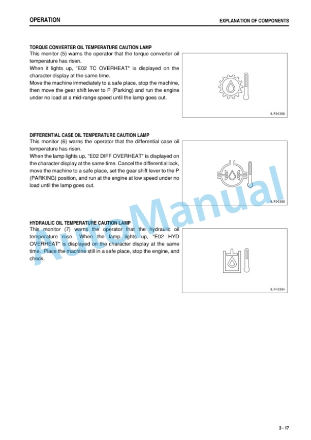Komatsu GD705-5 Motor Grader Operation and Maintenance Manual PEN00687-13-2