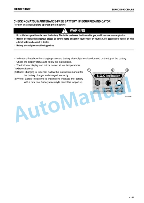 Komatsu GD705-5 Motor Grader Operation and Maintenance Manual PEN01558-02-5
