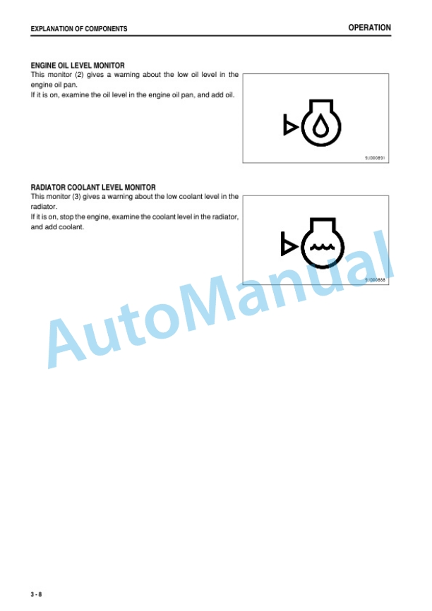 Komatsu GD825A-2 Motor Grader Operation and Maintenance Manual PEN01805-02-2