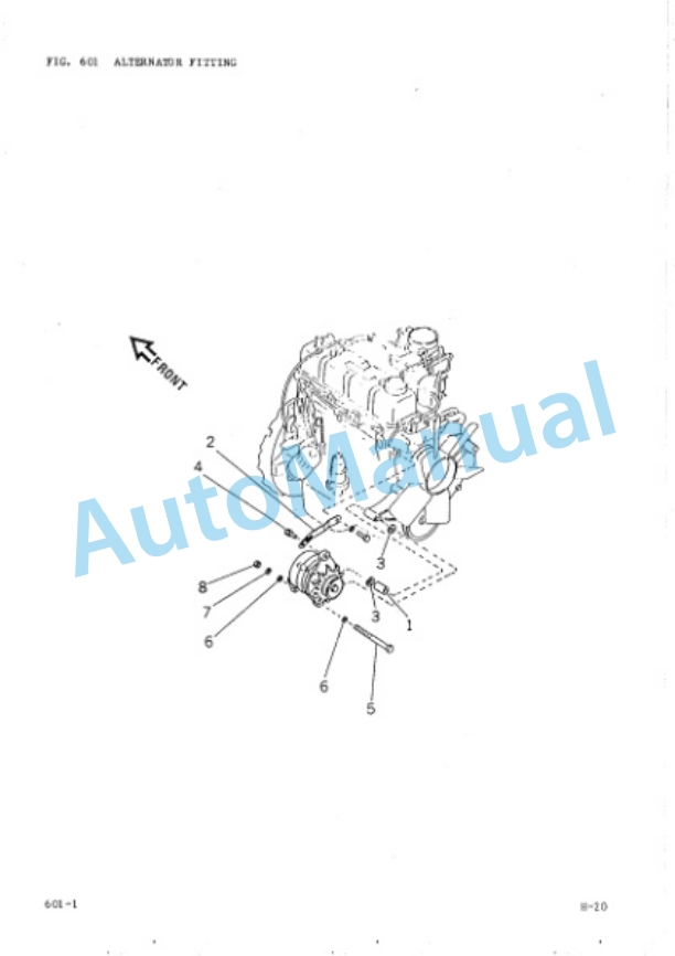 Komatsu H-20 Gasoline Engine Parts Manual H20-PNE9-4
