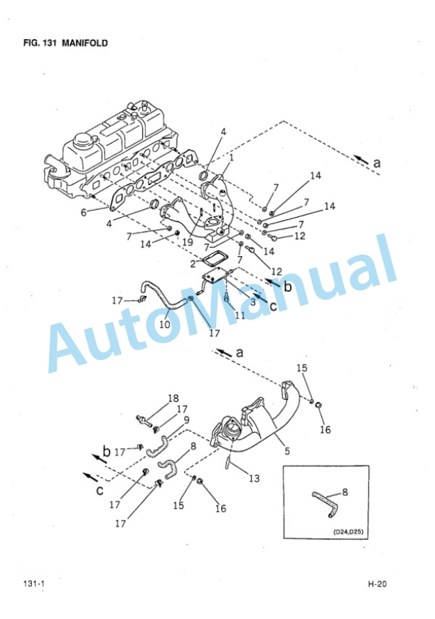 Komatsu H-20 Gasoline Engine Parts Manual PGBH200-01-2