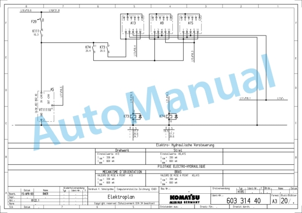 Komatsu H185S Hydraulic Shovel Shop Manual H185S06108SM-3