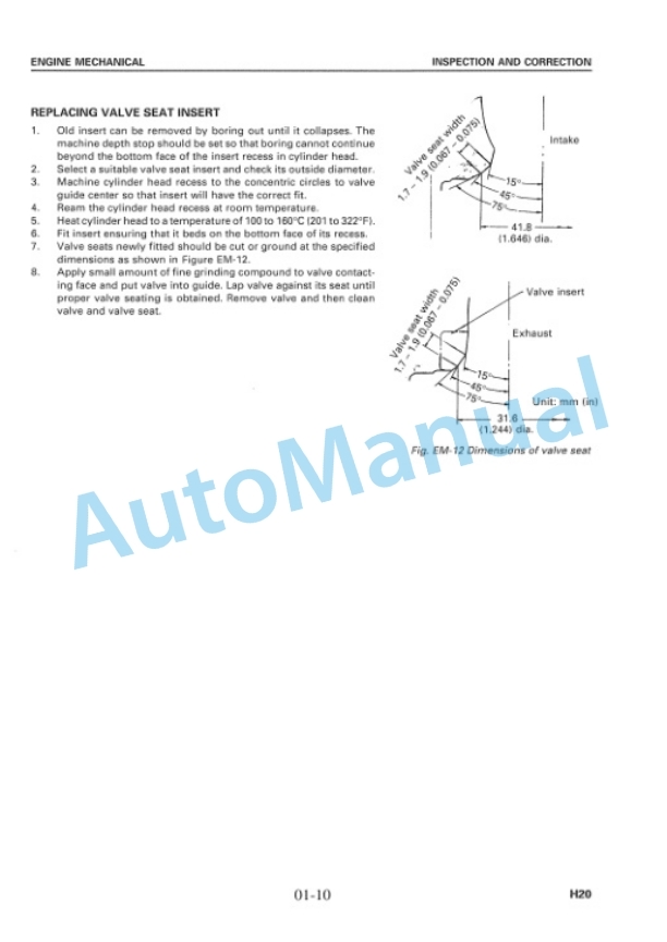 Komatsu H20 Gasoline Engine Shop Manual-2