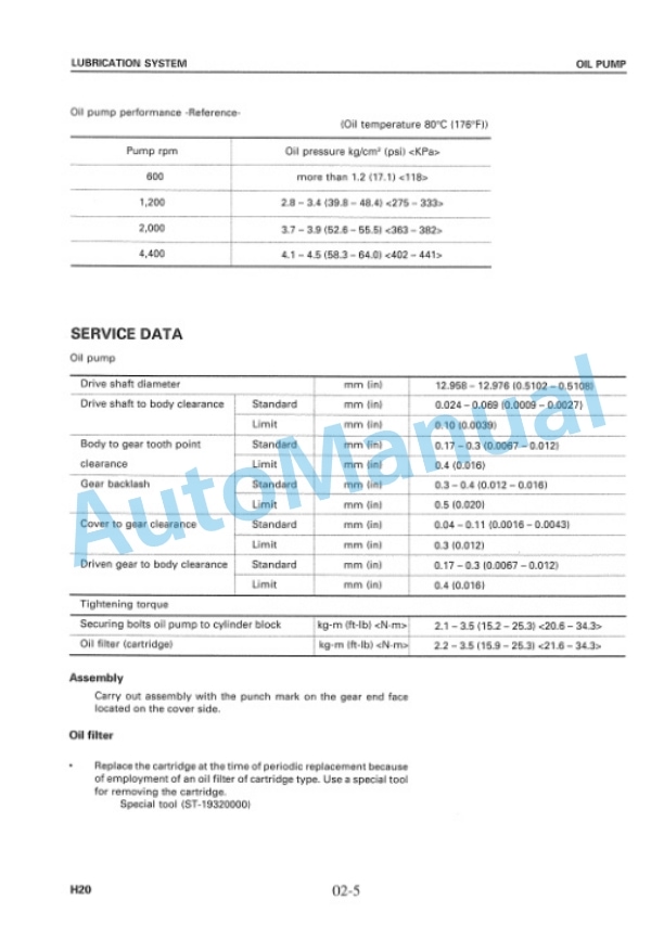 Komatsu H20 Gasoline Engine Shop Manual-4