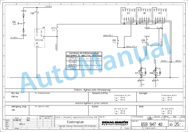 Komatsu H285S Hydraulic Shovel Shop Manual H285S78135SM-3