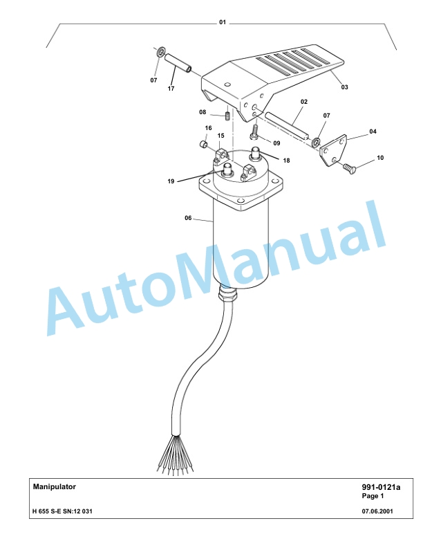 Komatsu H655S-E Hydraulic Mining Excavator Parts Manual G12031-5