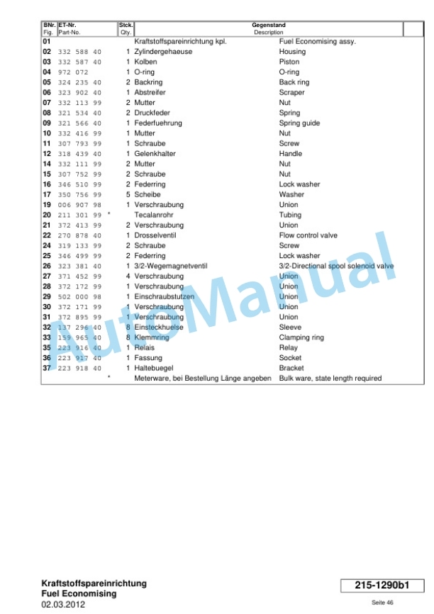 Komatsu H85 Mining Excavator Parts Book 46492029-2