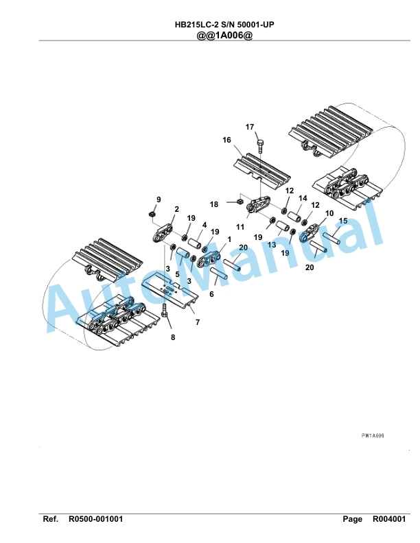 Komatsu HB215LC-2 Parts Manual 50001-UP-5