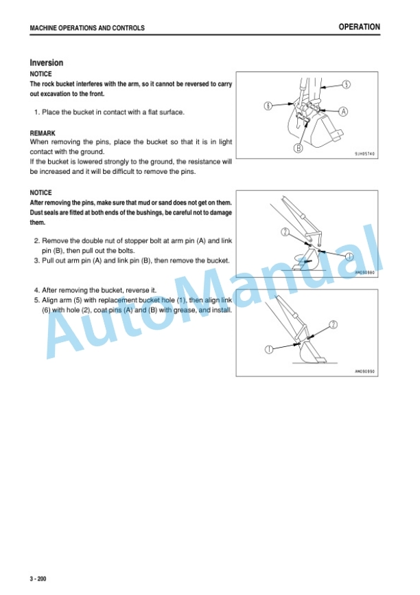 Komatsu HB335-1, HB335LC-1, HB365-1, HB365LC-1 Hydraulic Excavator Operation and Maintenance Manual PEN00664-02-4