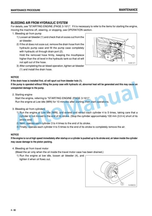 Komatsu HB335-1, HB335LC-1, HB365-1, HB365LC-1 Hydraulic Excavator Operation and Maintenance Manual PEN00664-02-5