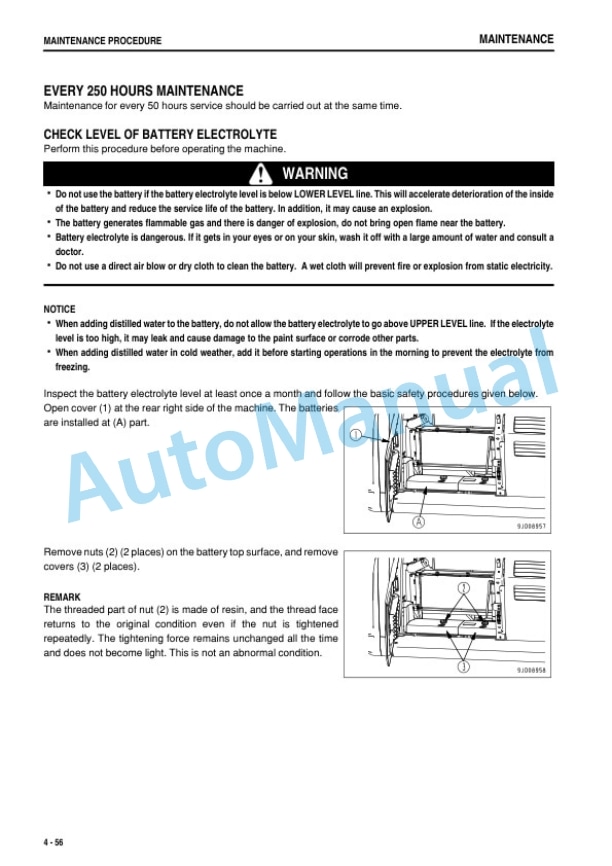 Komatsu HB335-1, HB335LC-1, HB365-1, HB365LC-1 Hydraulic Excavator Operation and Maintenance Manual PEN00664-03-5