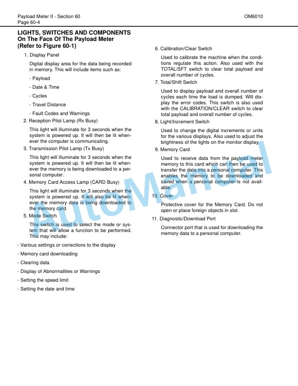 Komatsu HD1500-5 Dump Truck Operation and Maintenance Manual CEAM013603-5