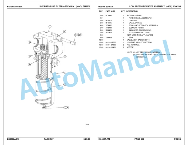 Komatsu HD1500-7 Dump Truck Parts Manual FEN01059-00-4