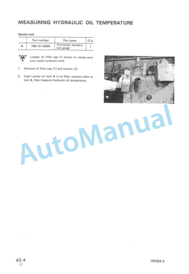 Komatsu HD205-3 Dump Truck Shop Manual SEBM05670302-5