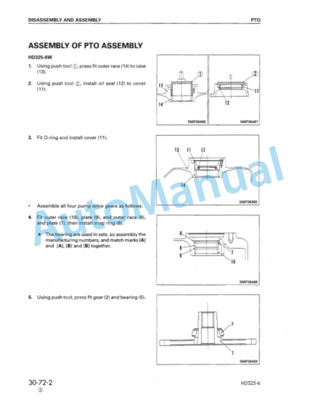 Komatsu HD325-6, HD405-6 Dump Truck Shop Manual SEBM015115-5
