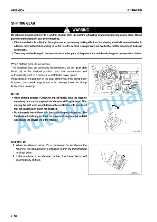 Komatsu HD325-7, HD405-7 Dump Truck Operation and Maintenance Manual PEN01390-06-3