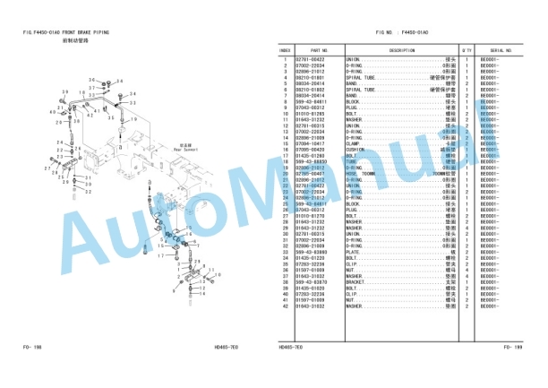 Komatsu HD465-7E0 Dump Truck Parts Manual PBCT5657M0-3