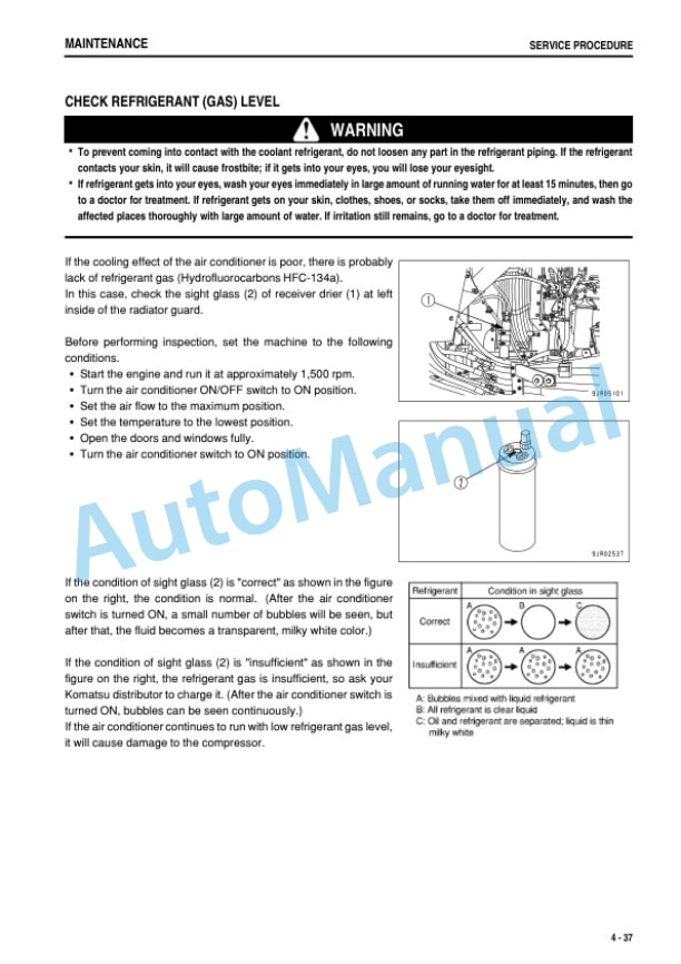 Komatsu HD465-7R Dump Truck Operation and Maintenance Manual PEN01172-09-4
