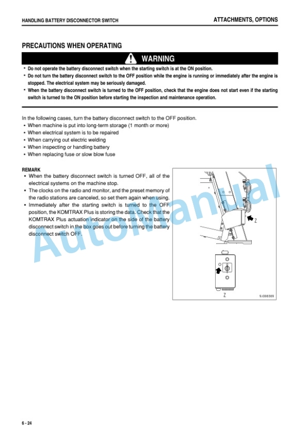 Komatsu HD465-7R Dump Truck Operation and Maintenance Manual PEN01172-09-5
