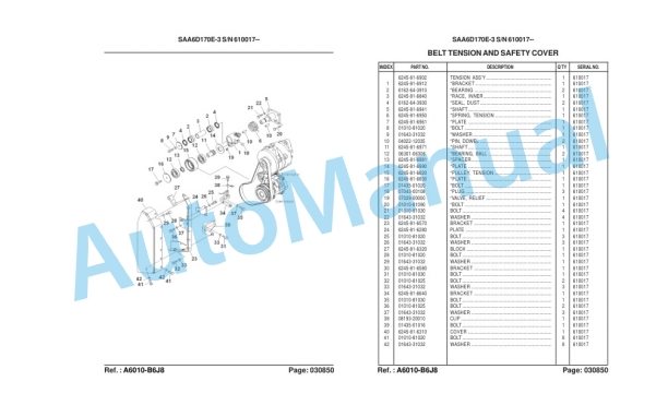 Komatsu HD465-7R Galeo Dump Truck Parts Manual LEPBH467R0-2