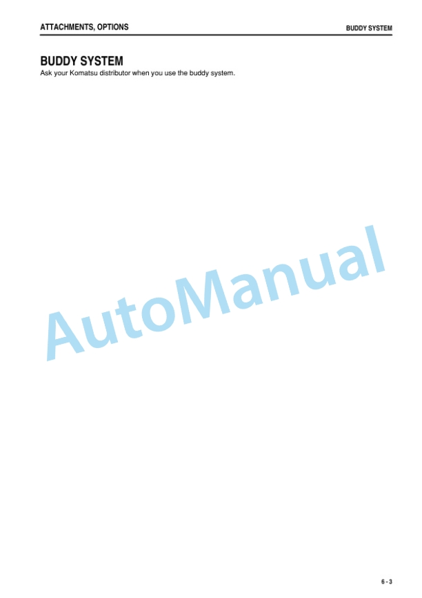 Komatsu HD785-7 Dump Truck Operation and Maintenance Manual LEAMH78704-5