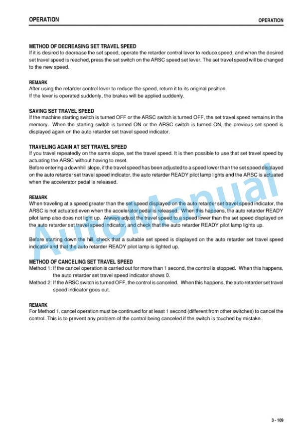 Komatsu HD785-7 Dump Truck Operation and Maintenance Manual PEN01359-05-3