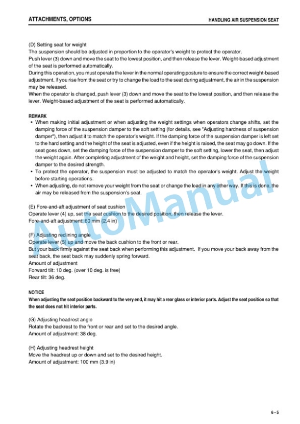 Komatsu HD785-7 Dump Truck Operation and Maintenance Manual TEN00863-07-5