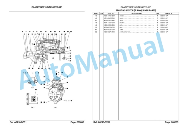 Komatsu HD785-7 Dump Truck Parts Manual LEPBH78701-2