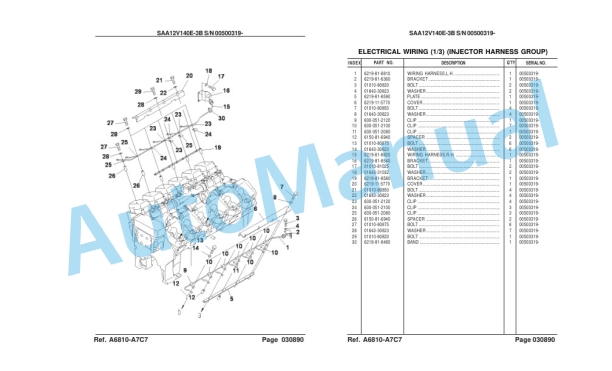 Komatsu HD785-7 Galeo Dump Truck Parts Manual LEPBH78700-2