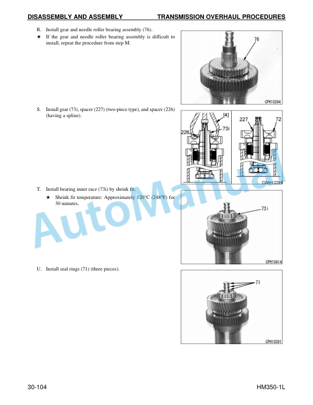Komatsu HM350-1L Articulated Dump Truck Shop Manual CEBM015400-5