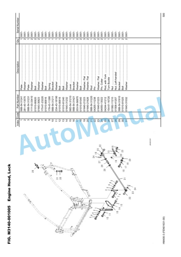 Komatsu HM400-3 Articulated Dump Truck Parts Manual EEPC022400-5