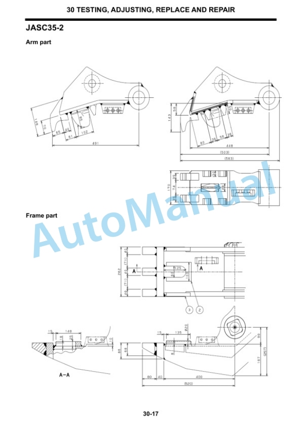 Komatsu JASC35-1, JASC35-2, JASC70-1, JASC70-2, JASC70VL-2, JASC135-1, JASC135P-1, JASC135-2, JASC135P-2, JASC135M Shop Manual SEN06953-00-4
