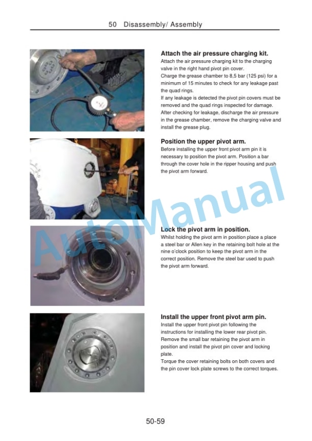 Komatsu JGXR10-1, JGXR15-1, JGXR20-1, JGXR30-1, JGXR40-1, JGXR50-1, JGXR60-1, JGXR80-1, JGXR120-1 Xcentric Ripper Shop Manual SEN06481-03-5