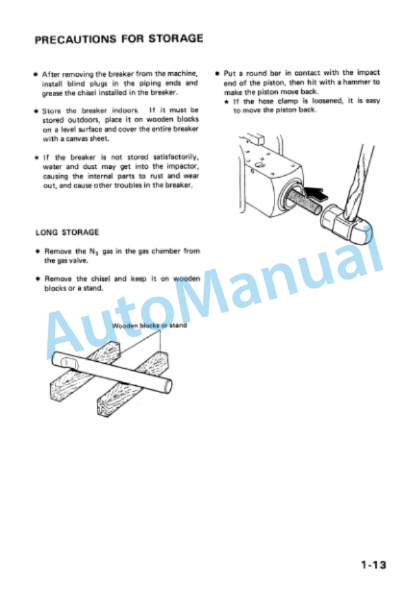 Komatsu JKHB401 Hydraulic Breaker Operation and Maintenance Manual SEAPTH040100-3