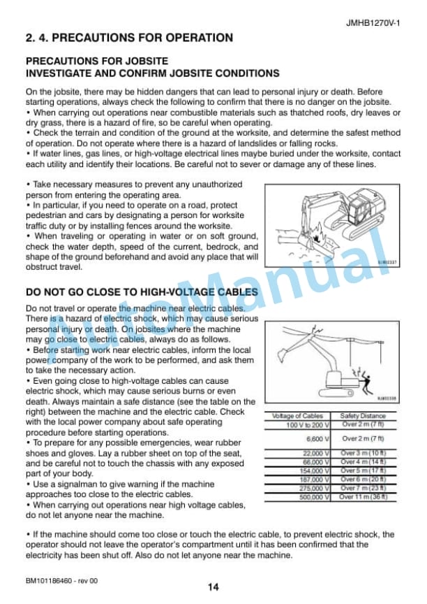 Komatsu JMHB1270V-1 Hydraulic Breaker Operation and Maintenance Manual PEN01086-00-2
