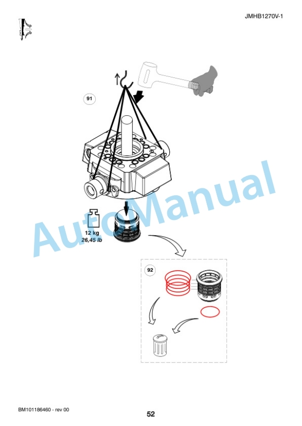 Komatsu JMHB1270V-1 Hydraulic Breaker Shop Manual SEN06682-00-3